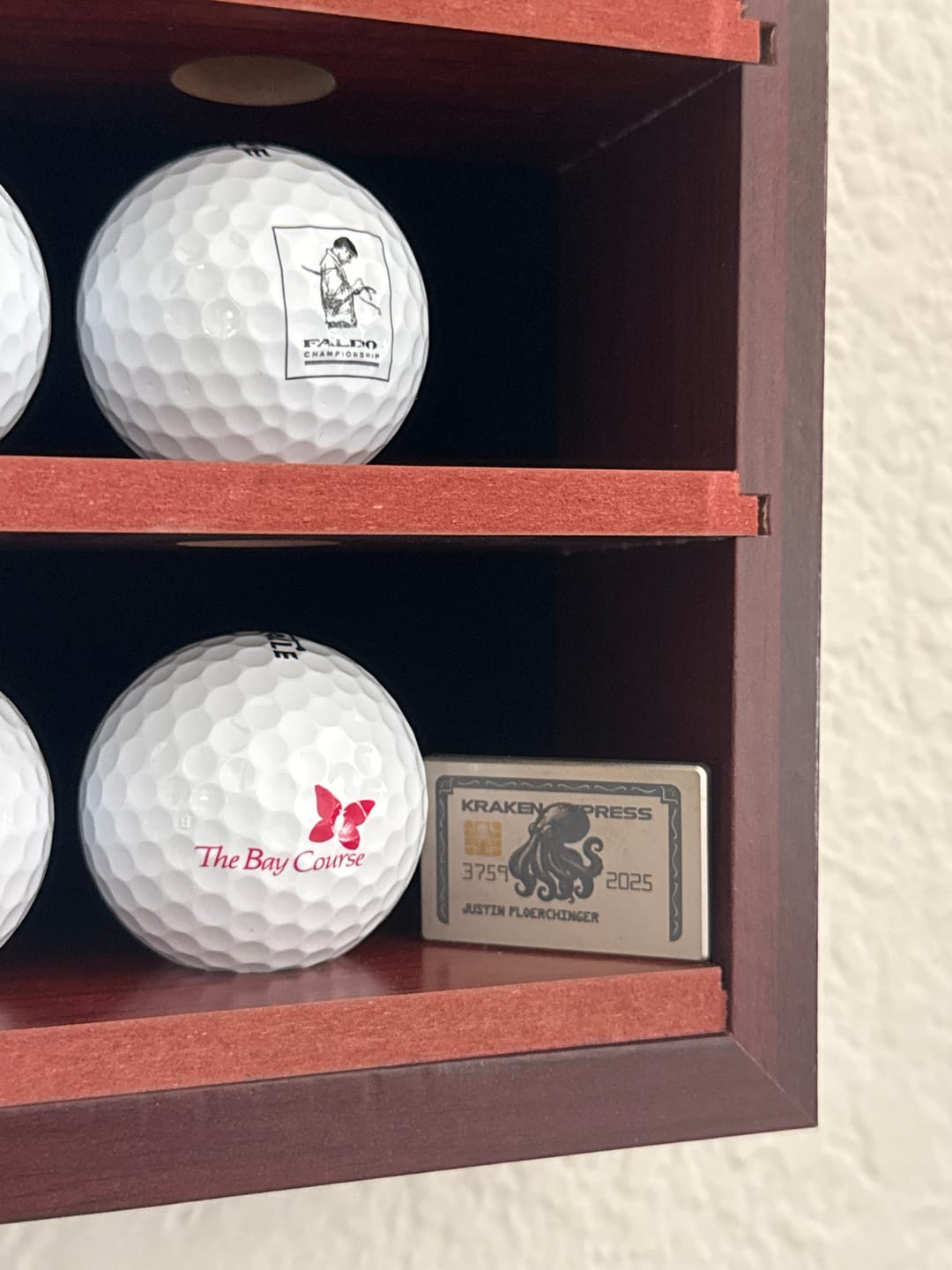 Customer photo review of The Silver Kraken Express Ball Marker | Kraken Titanium Golf Ball Marker