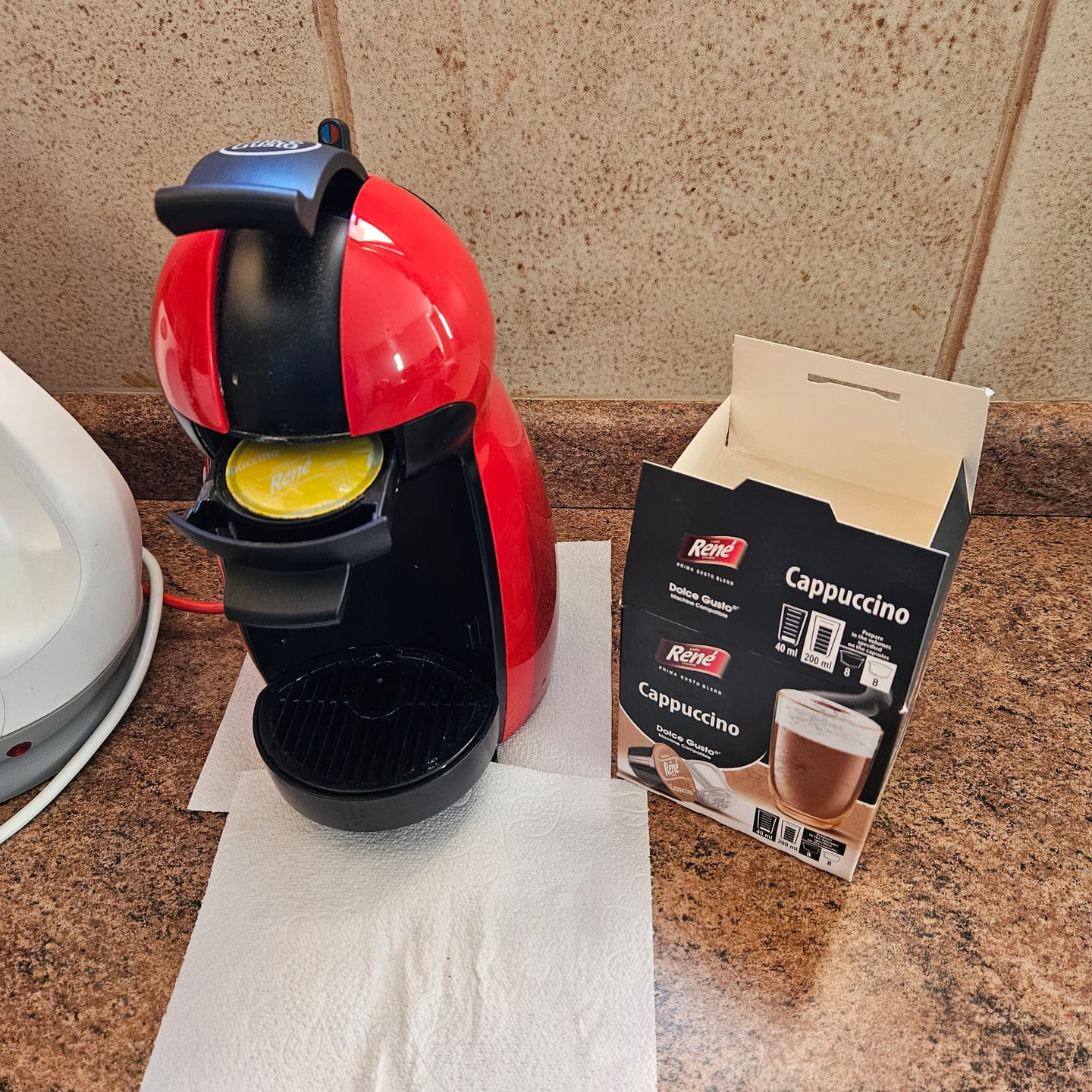 Customer photo review of 6 cajas René Dolce Gusto Cappuccino (96 cáps.)