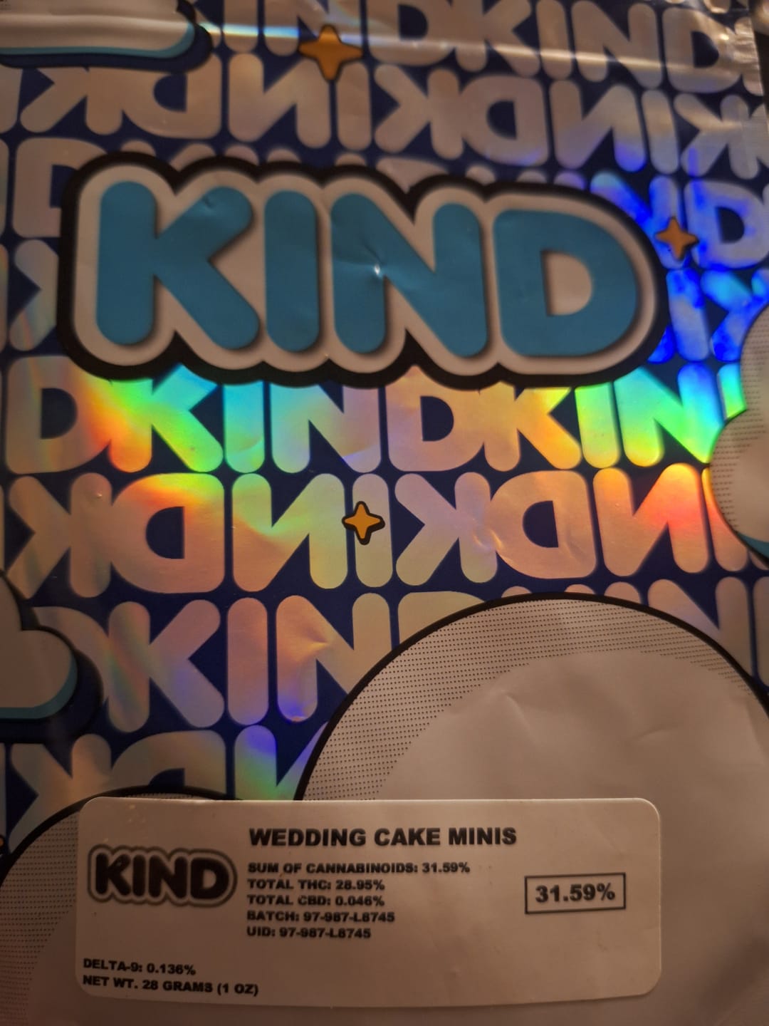 Customer photo review of Wedding Cake - 28 Grams Minis - Indica
