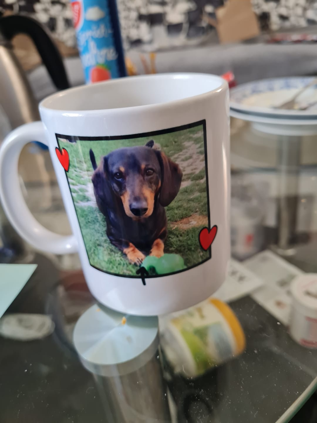 Customer photo review of Personalisierte Tasse - Fototasse mit Hund