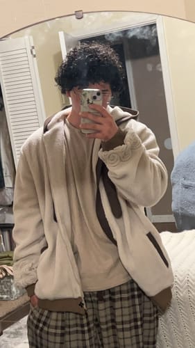 Customer photo review of The Bison Zipper Hoodie Preorder