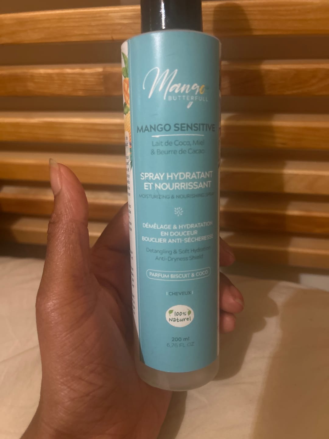 Customer photo review of Spray Hydratant et nourrissant - MANGO SENSITIVE