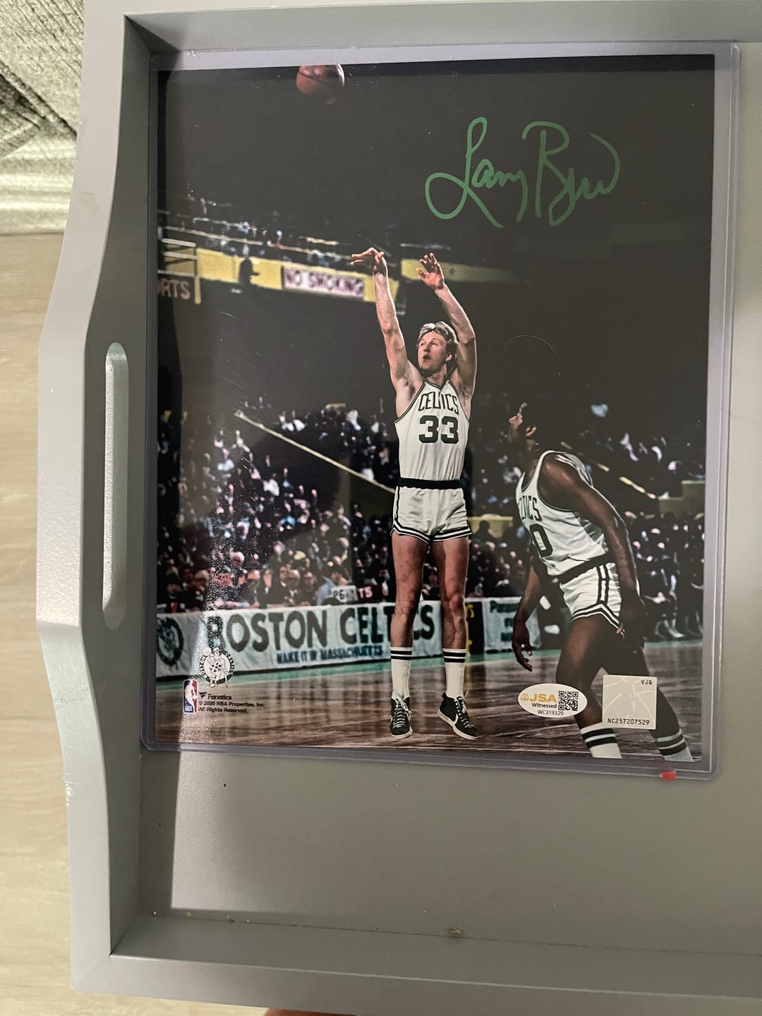 Customer photo review of Larry Bird Autograph Signing