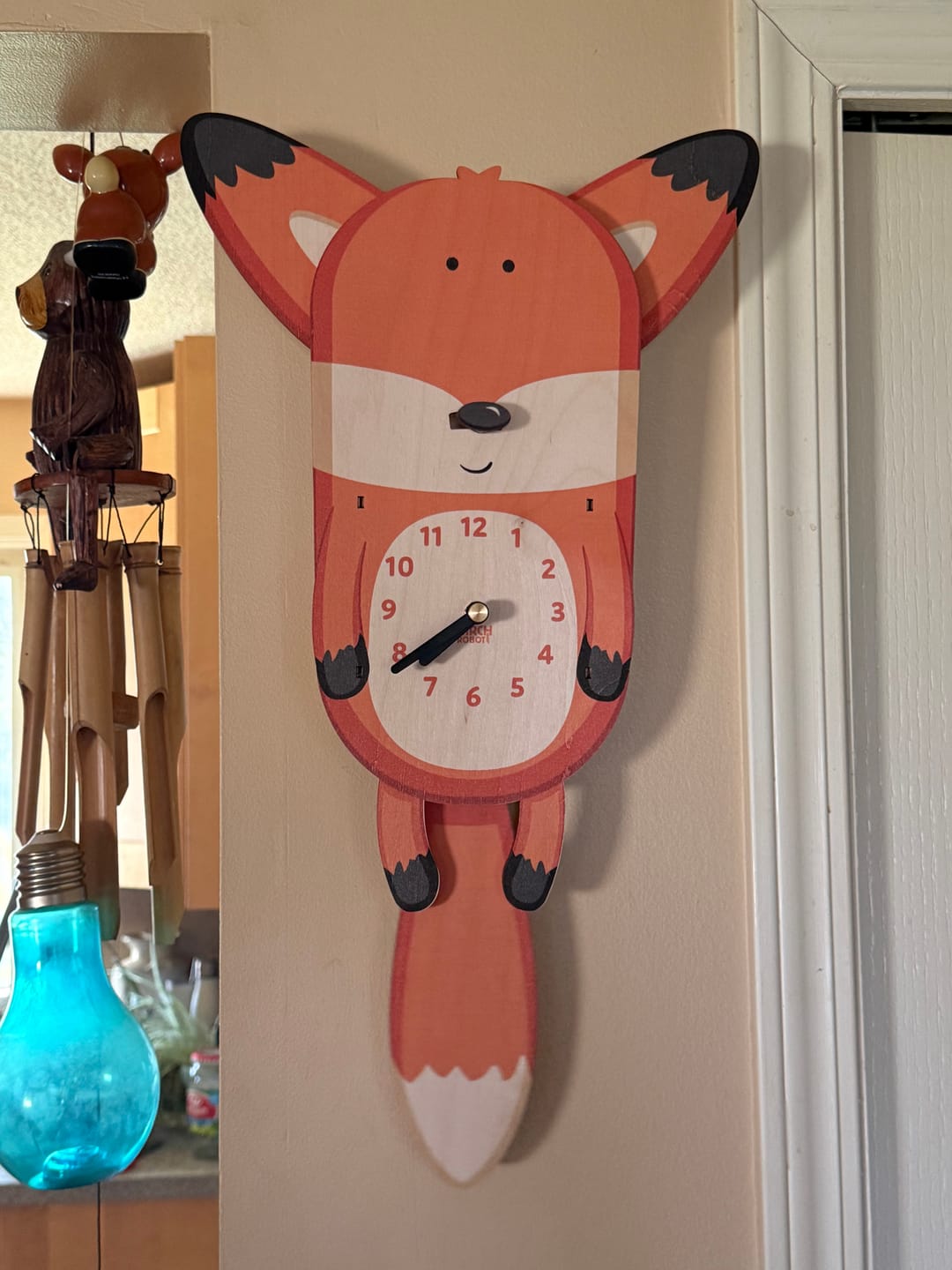 Customer photo review of Hunter the Fox Pendulum Clock