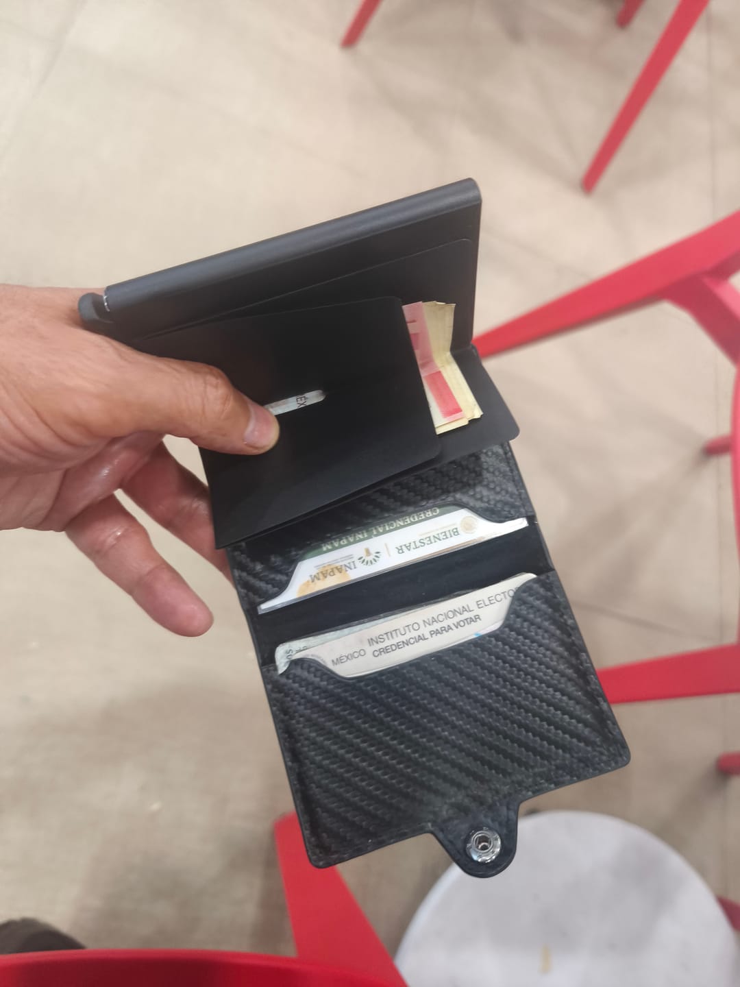 Customer photo review of Carbon Wallet
