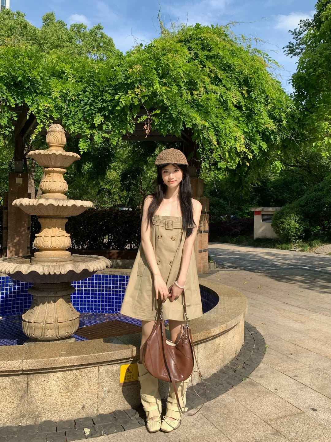 Customer photo review of WARDEN EDGE Trench-Inspired Strap Mini Dress
