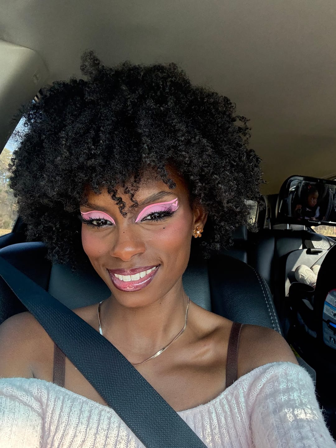 Customer photo review of Tropical Oasis Anti-Humidity Firm Hold Hair Gel
