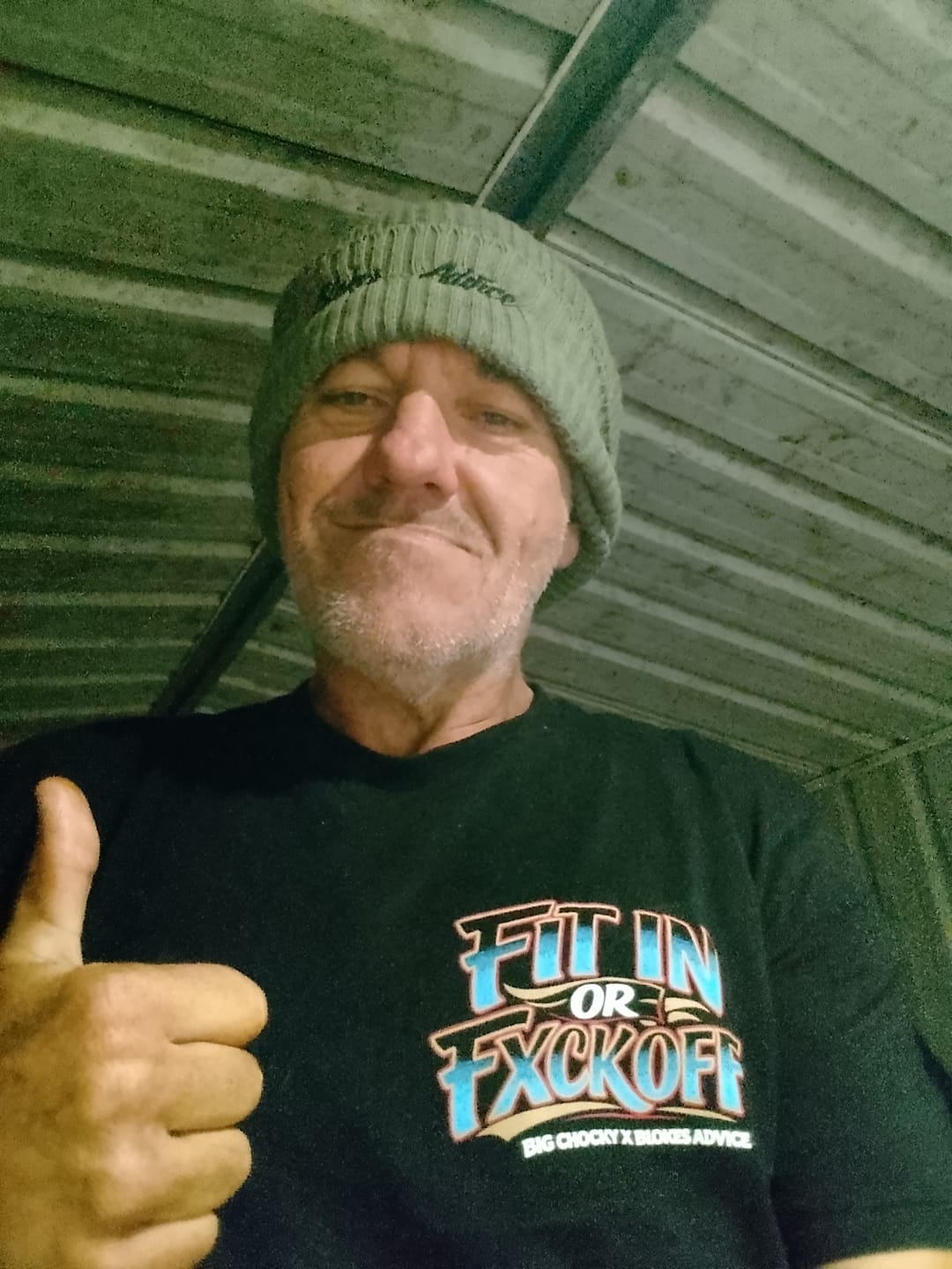Customer photo review of Big Chocky | Fit In Tee