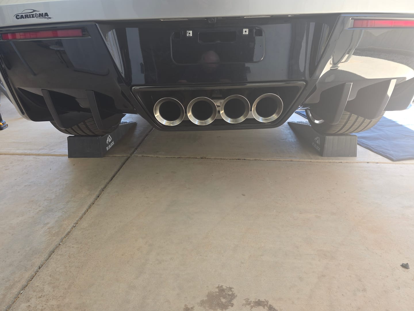Customer photo review of Corvette C7 Rear Bumper Diffuser Fins