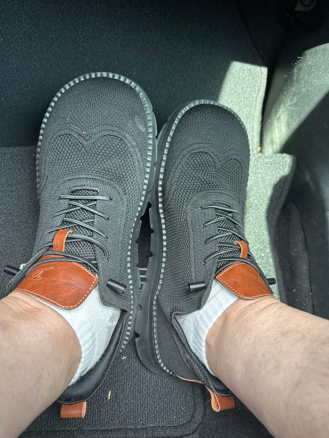 Customer photo review of Comfy Stride  - Hands Free Slip In  & Extra Wide Toe Box