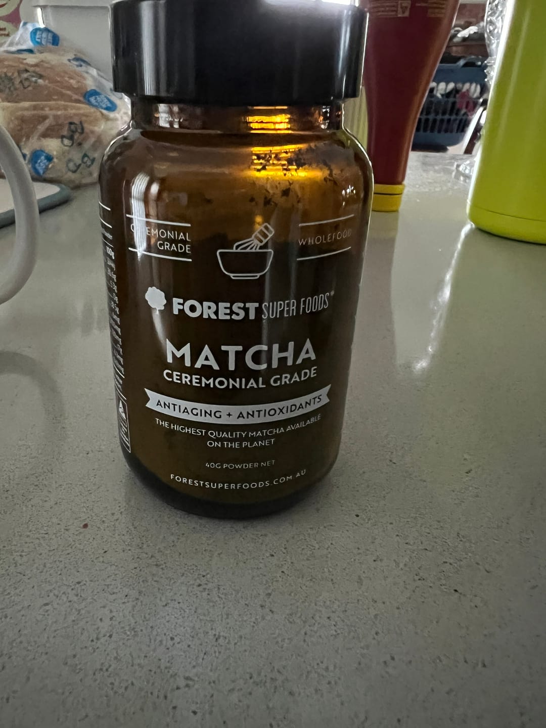 Customer photo review of Ceremonial Grade Matcha Green Tea Leaf