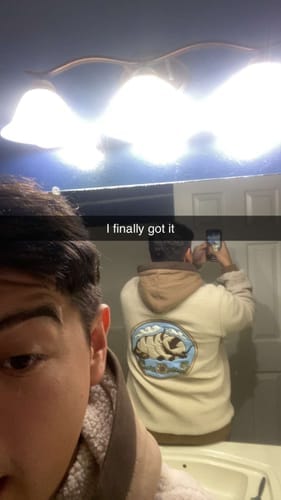 Customer photo review of The Bison Zipper Hoodie Preorder
