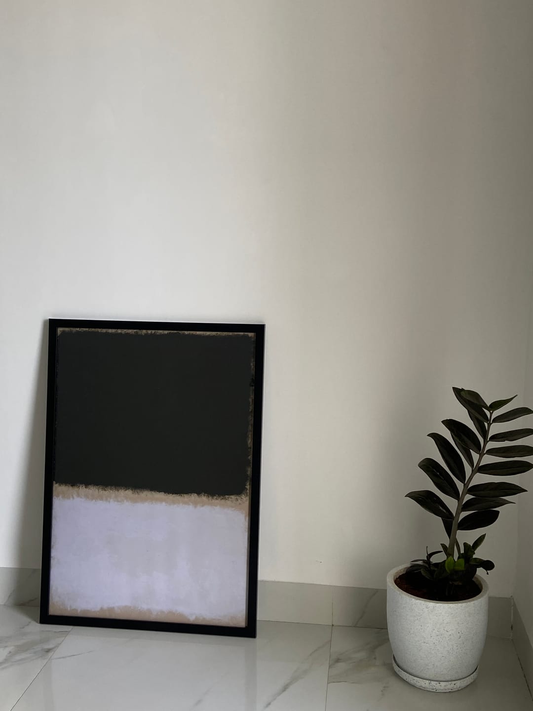 Customer photo review of Contrast Horizons Abstract Painting