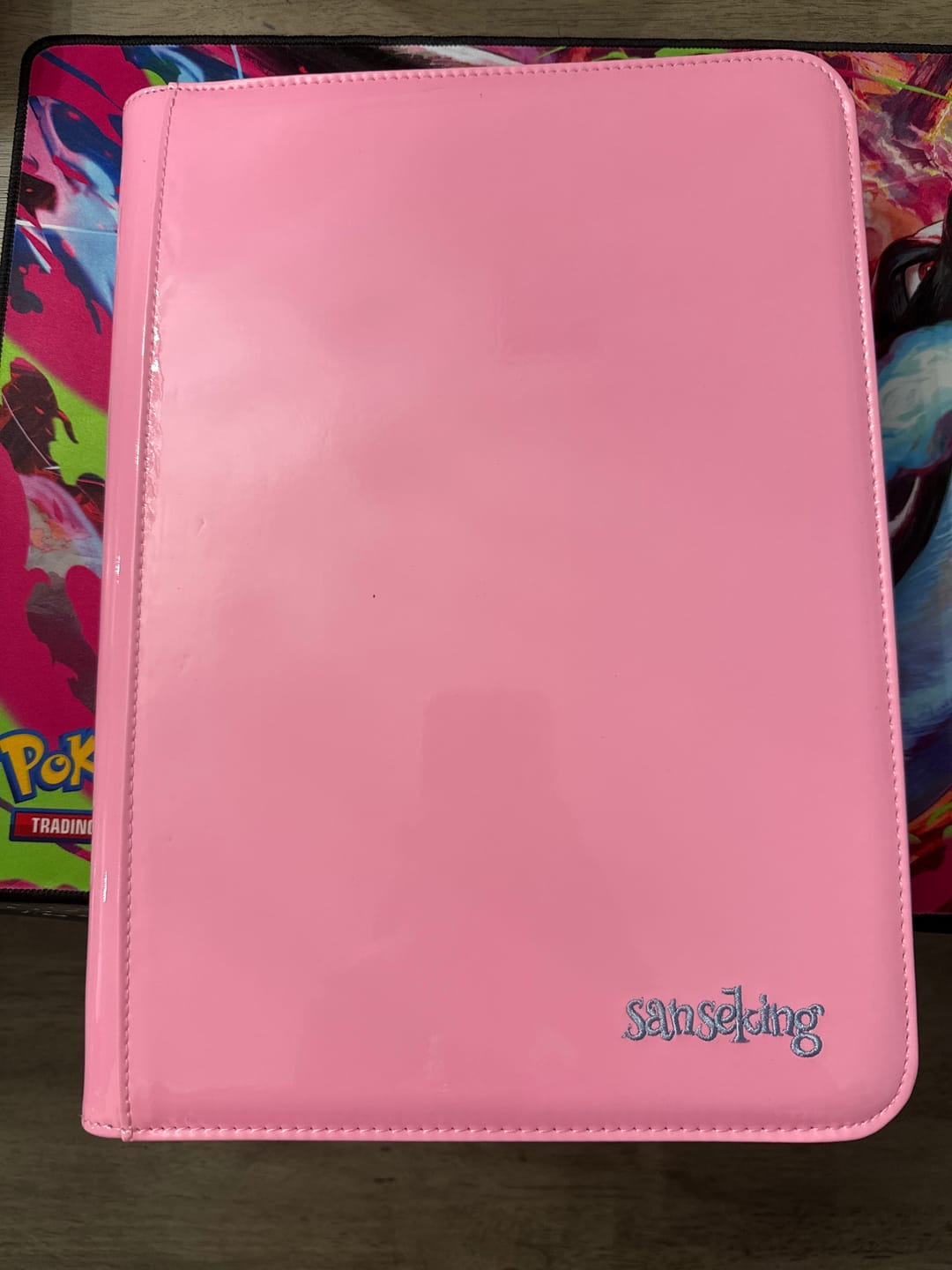 Customer photo review of Coral Binder Series - PU Leather Zipper 9-Pocket Coral Pink