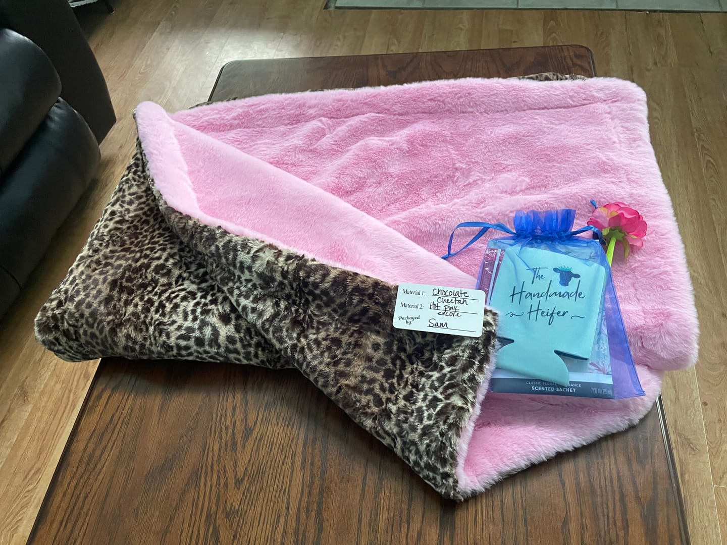 Customer photo review of Travel Size Blanket Subscription