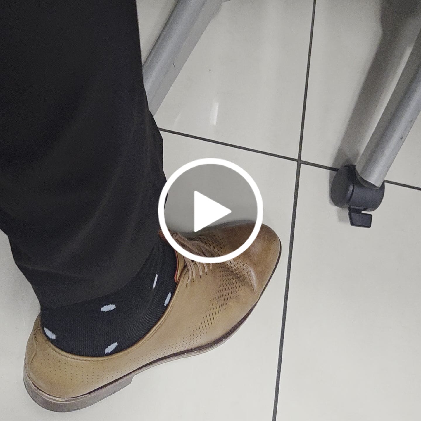 Customer video review of Navy & Garnet Red Flowers - A Navy Blue Sock with Garnet Red Flowers