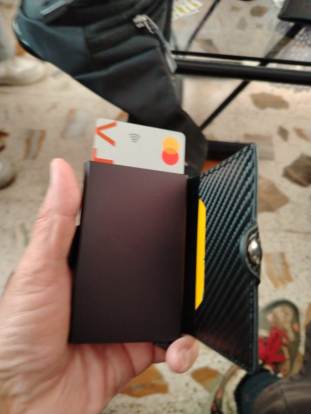 Customer photo review of Carbon Wallet