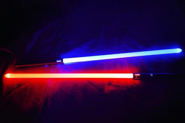 Customer photo review of Combat Dual Sabers
