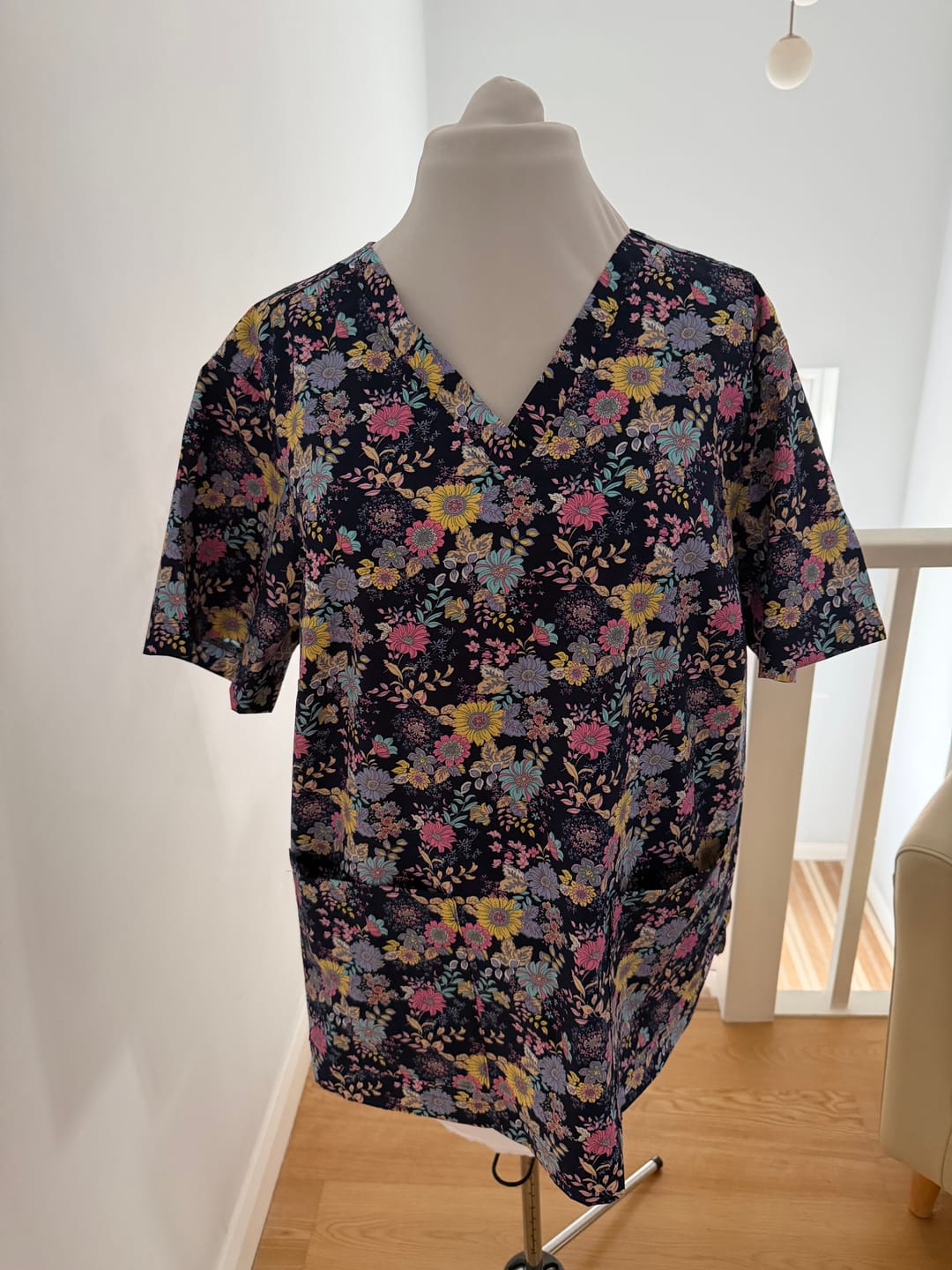 Customer photo review of Floral Drawings Rose & Hubble Cotton Poplin Fabric