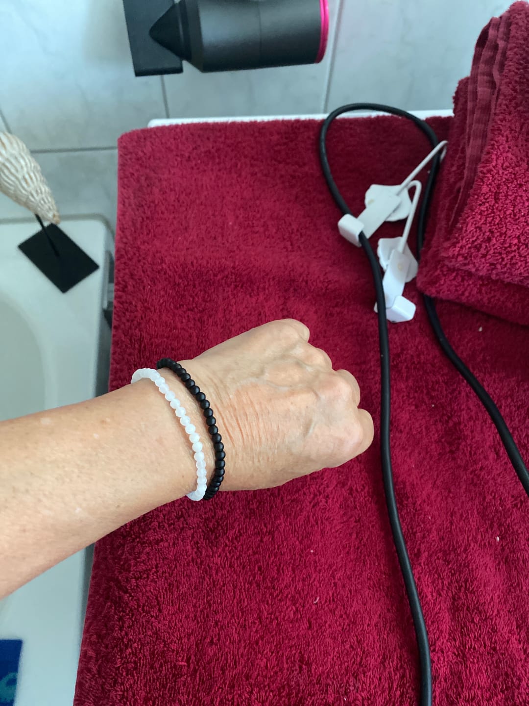 Customer photo review of Mondstein Armband - Naturperlen