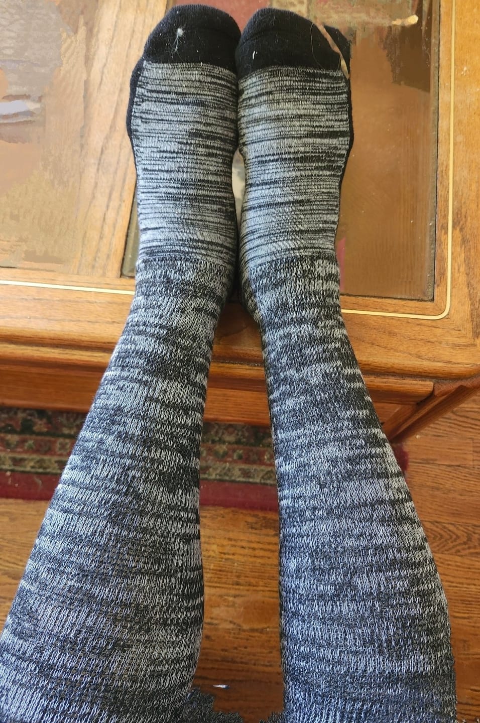 Customer photo review of Mystery EasyStretch™ Socks