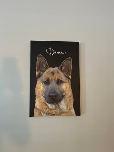 Customer photo review of Pet Art Canvas Wrap