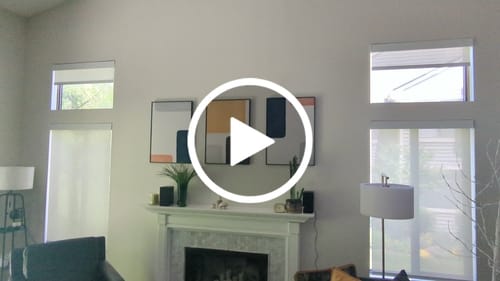 Customer video review of SmartWings Motorized Light Filtering Solar Shades 1%/3%/5% Openness Aventus