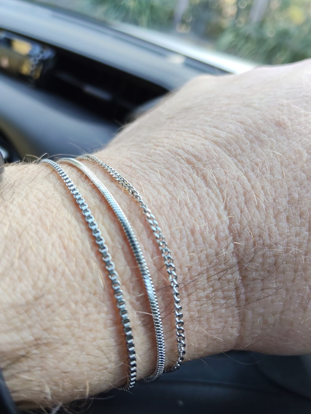 Customer photo review of Minimal Bracelet Stack