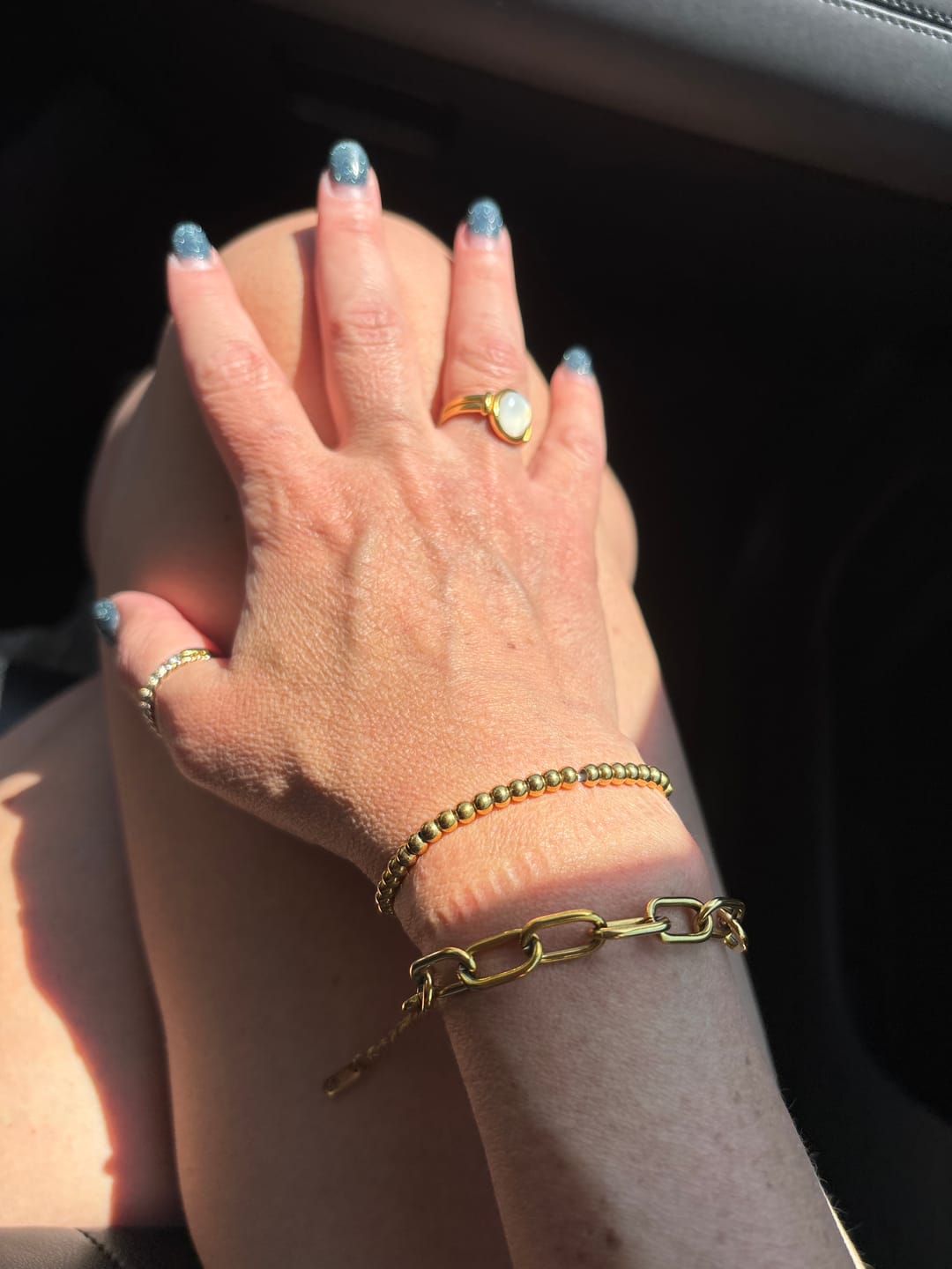 Customer photo review of Tulum Chunky Paperclip Bracelet