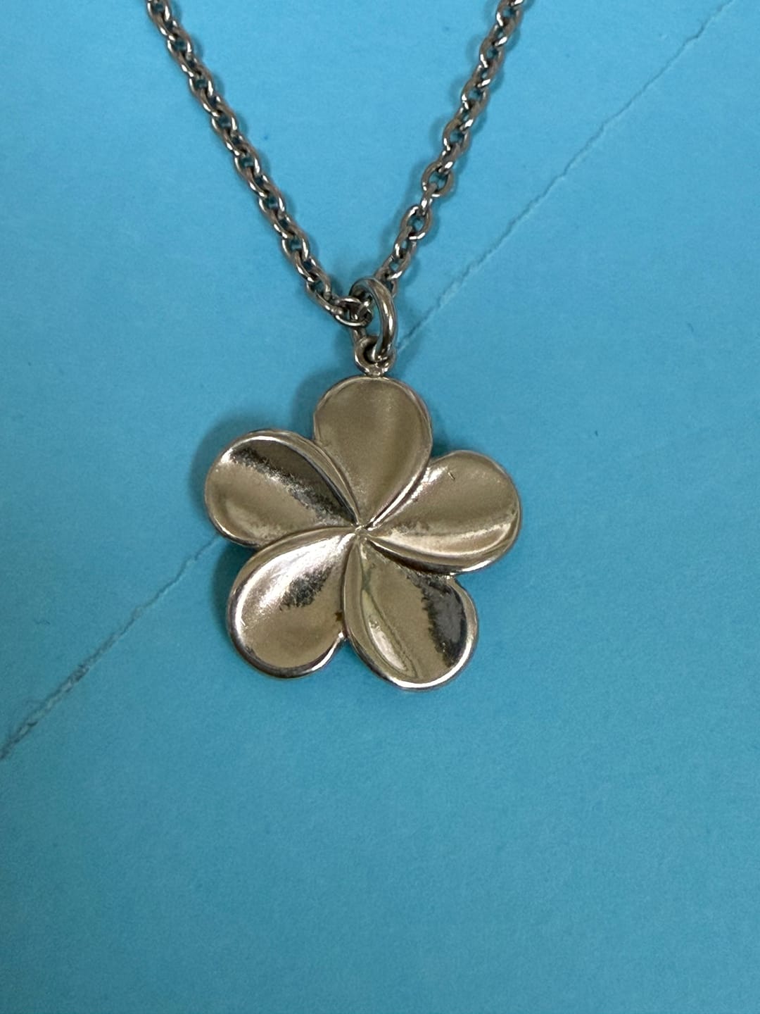 Customer photo review of Island Plumeria Necklace