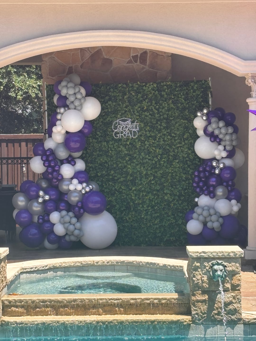 Customer photo review of 8*8ft Artificial Grass Wall Backdrop ALFWL151-Perfect for Weddings, Parties & Event Decor