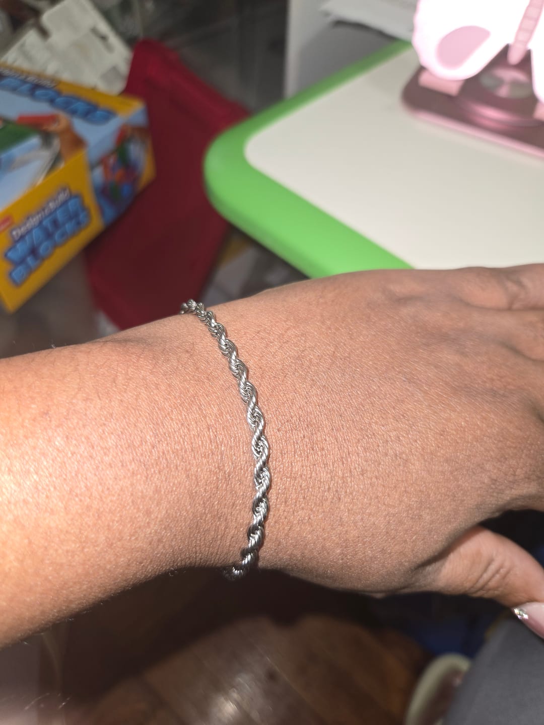 Customer photo review of Rope Chain Bracelet - 4mm