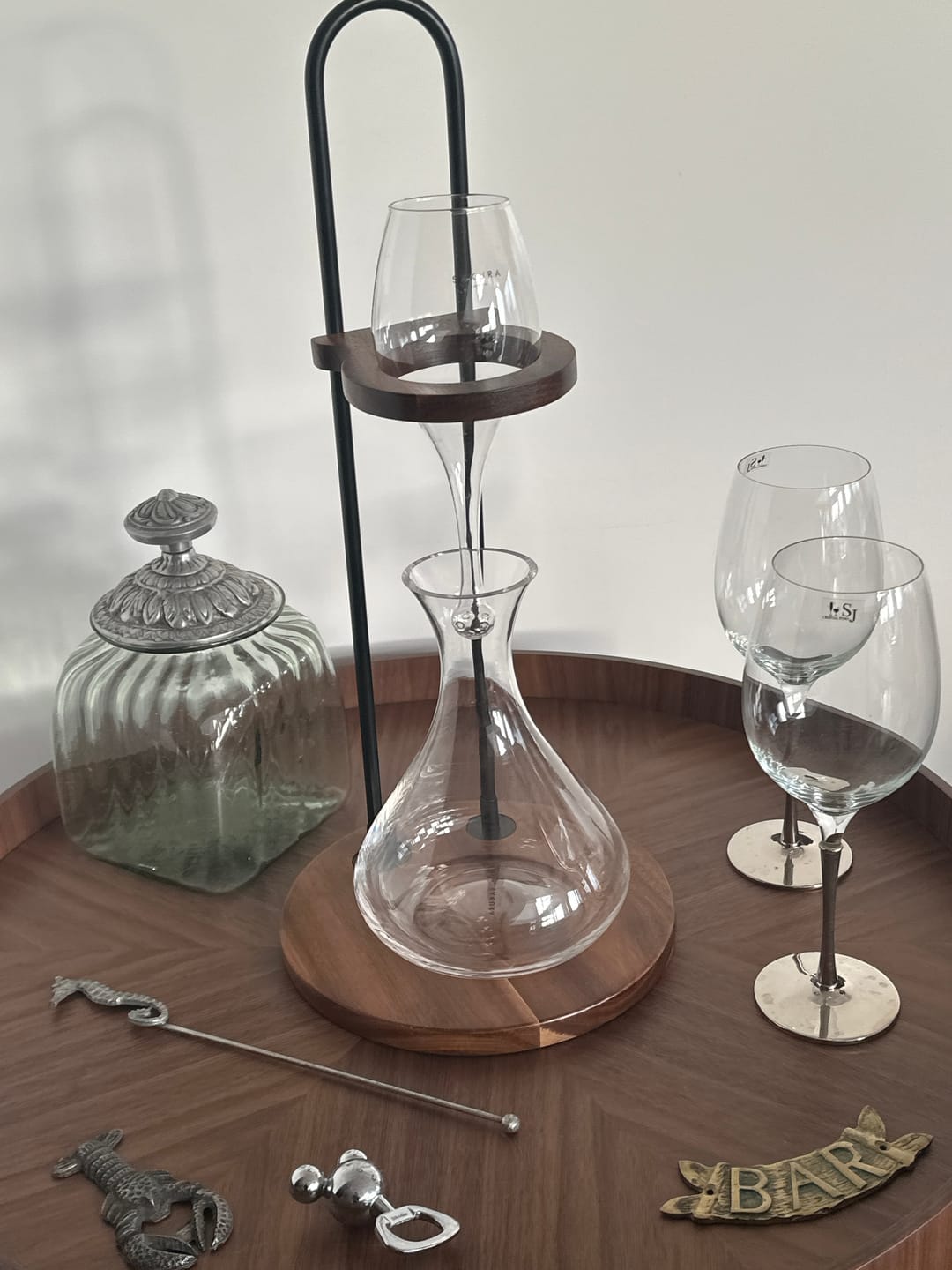 Customer photo review of Decantador & Aireador  De Vino Sakura Cascade Edition 1.5 L