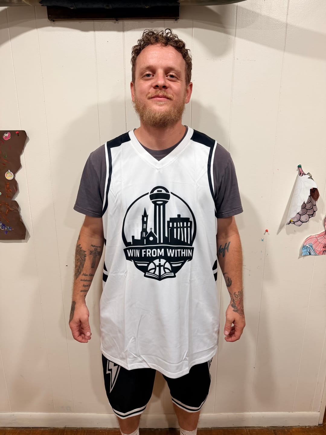 Customer photo review of Custom Black White Reversible Tops Basketball Jersey | Custom Reversible Basketball Jerseys with Numbers