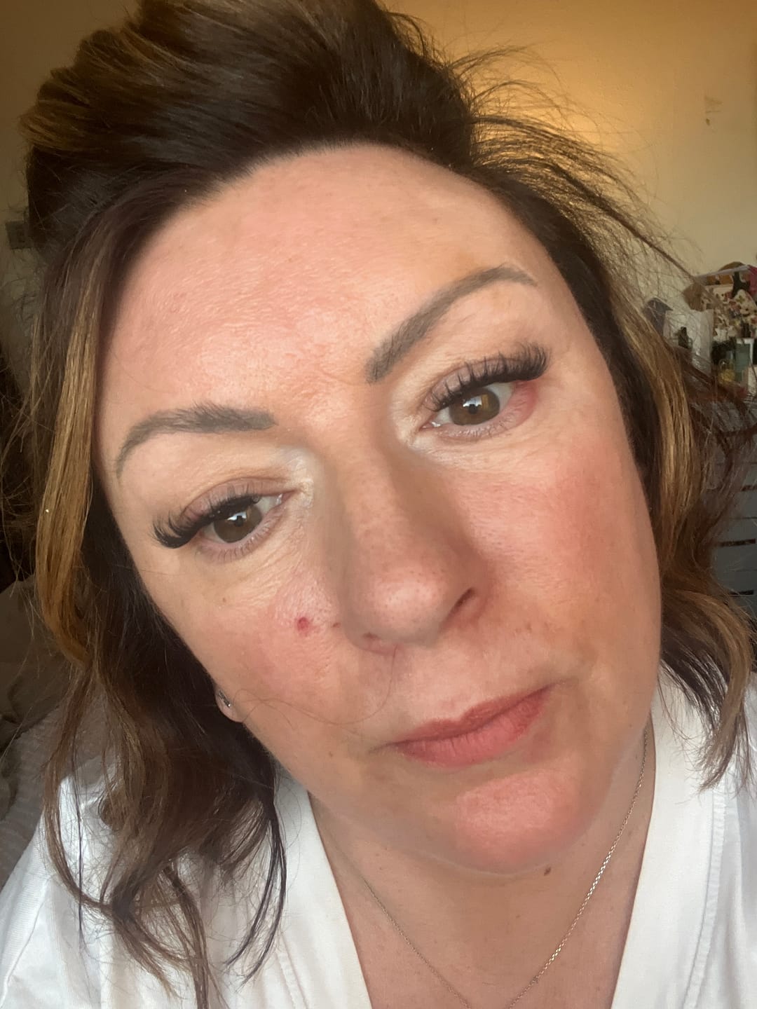 Customer photo review of Midnight - Lazy Girl Pre-Glued Lashes