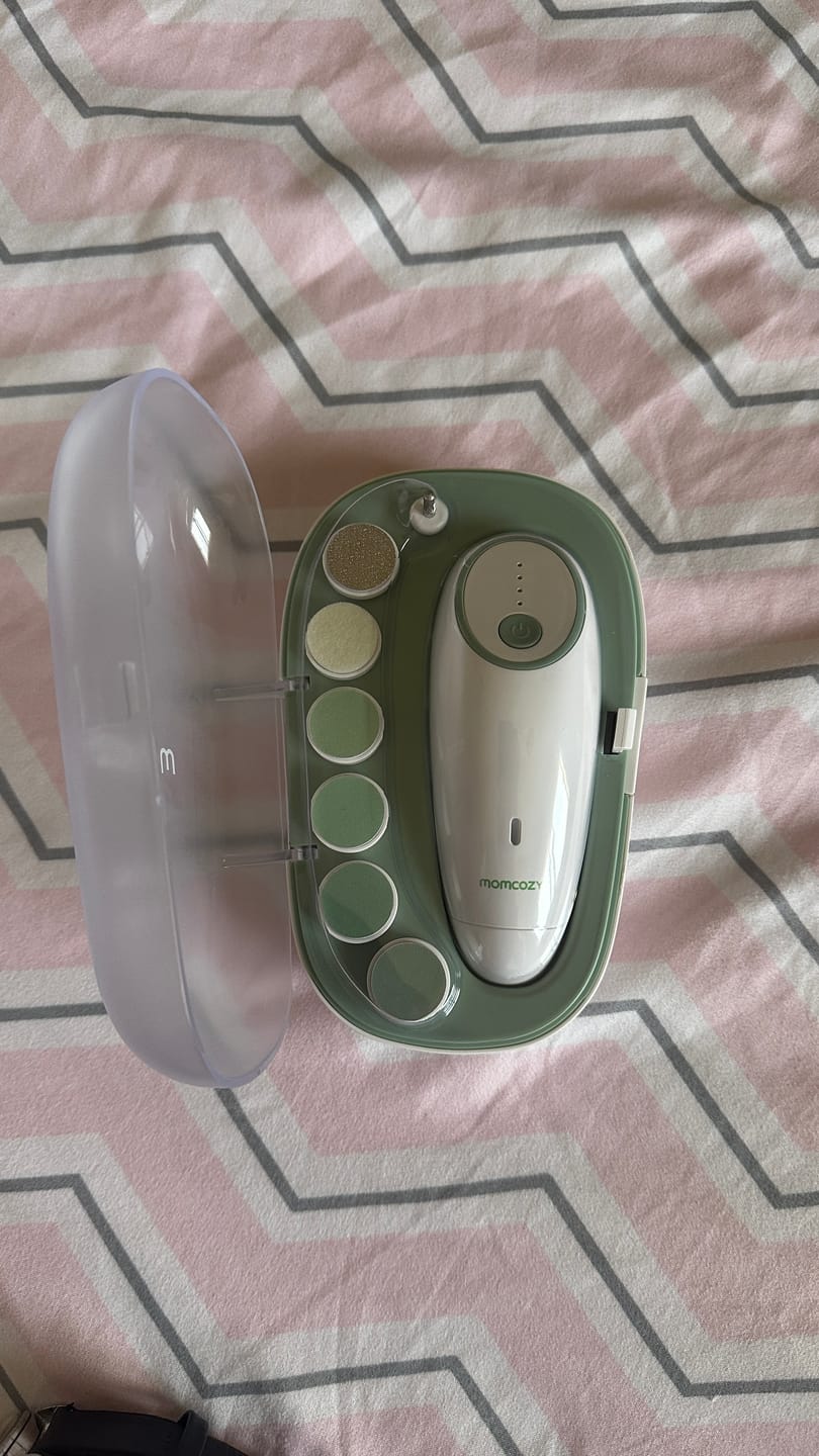 Customer photo review of Momcozy Rechargeable Infant Electric Nail Trimmer