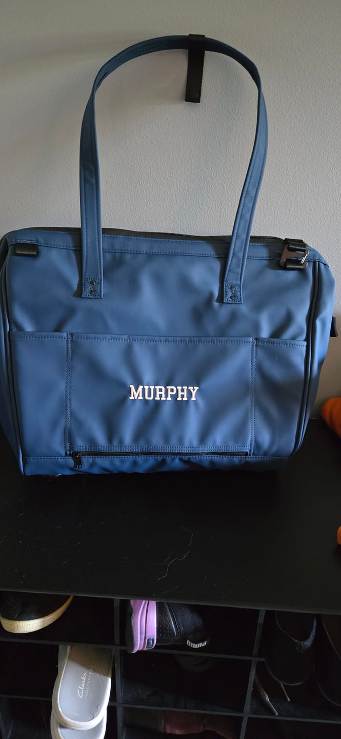 Customer photo review of Personalized Cascade Tote - Standard