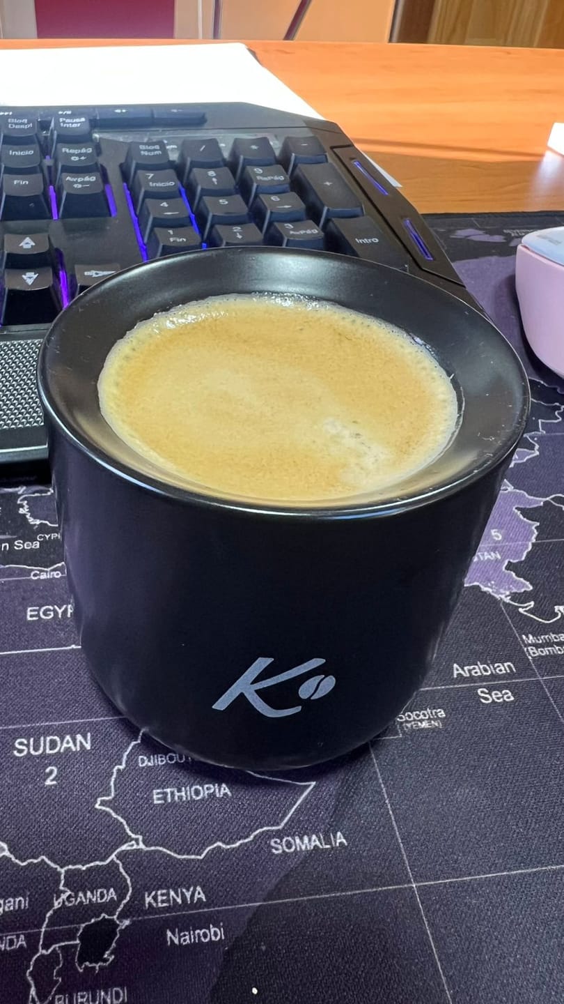 Customer photo review of Set de 2 Vasos Espresso Señor K - Ceramica Negra 2x100ml