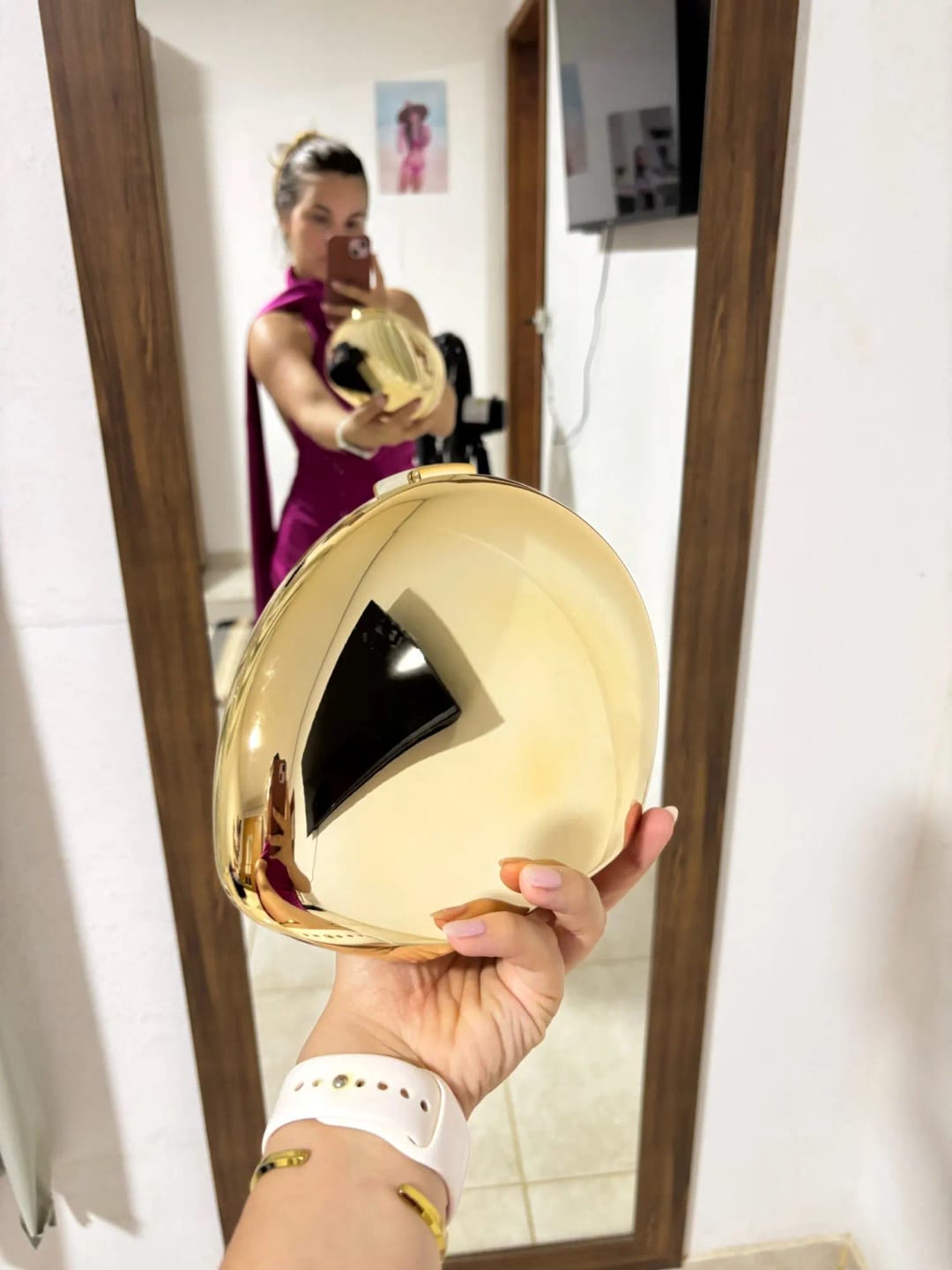 Customer photo review of Celeste Shell Shape Evening Clutch
