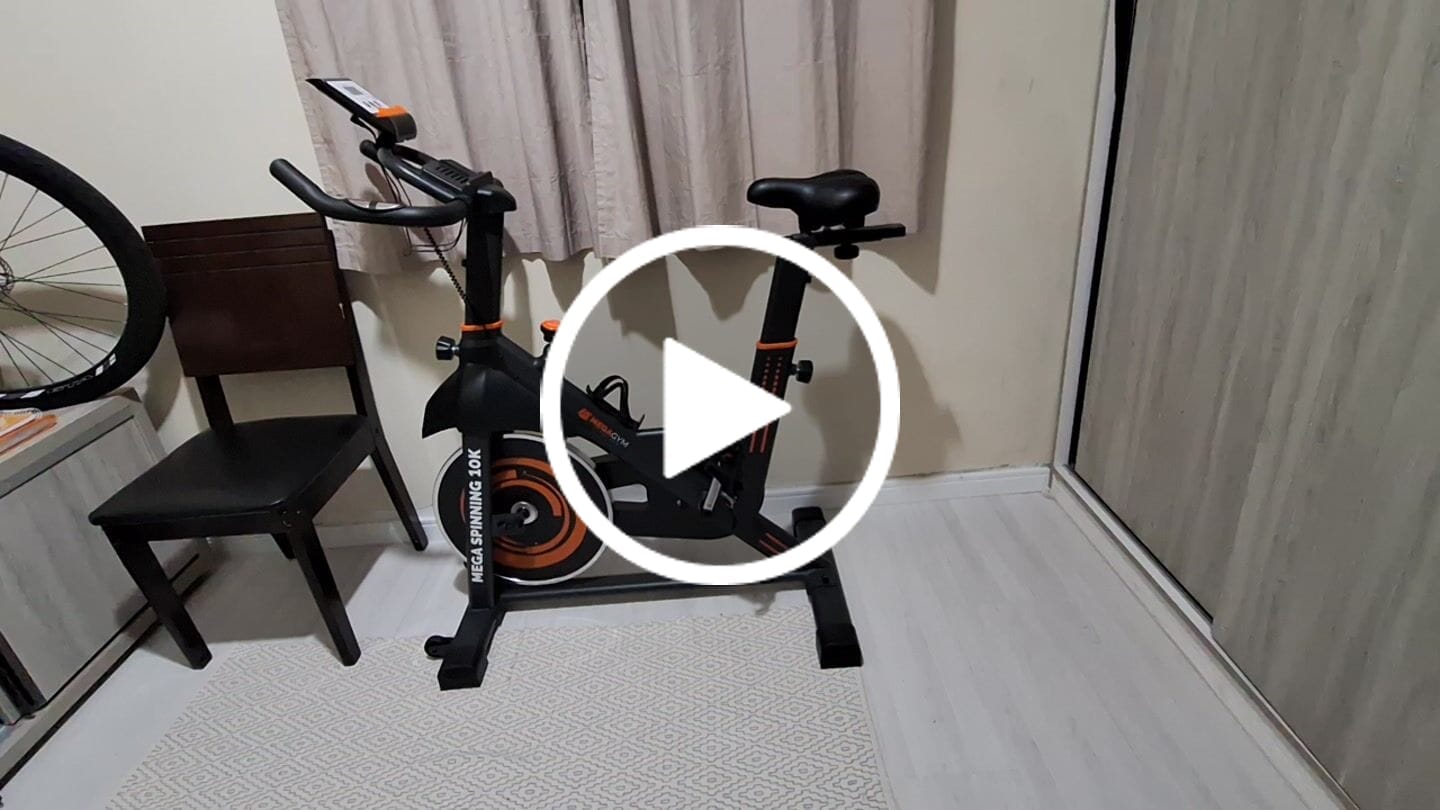 Customer video review of Bicicleta Ergométrica Bike Mega Spinning 10K