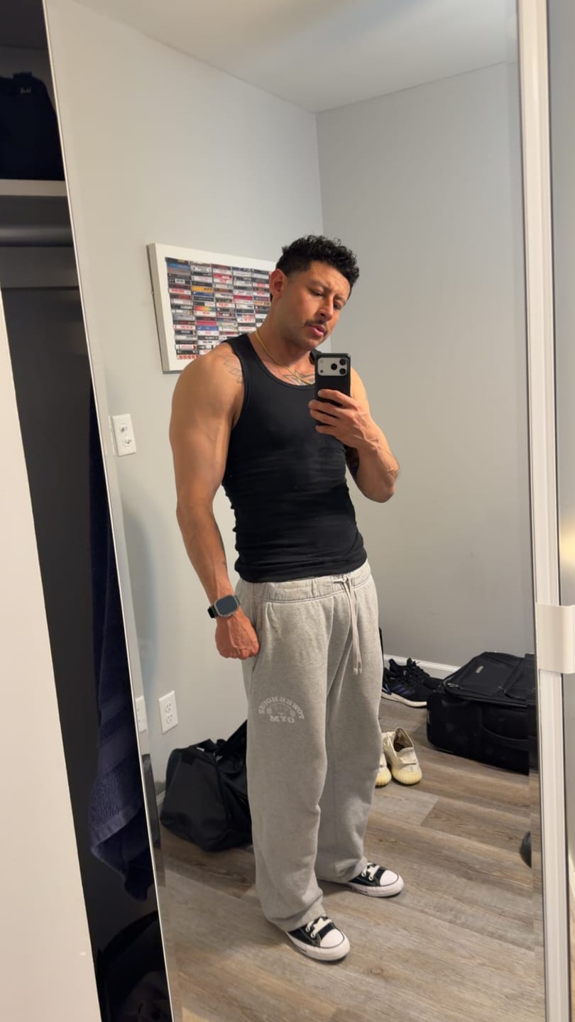 Customer photo review of Premium Ultra-Soft Cotton Fitted Tank 3 Pack