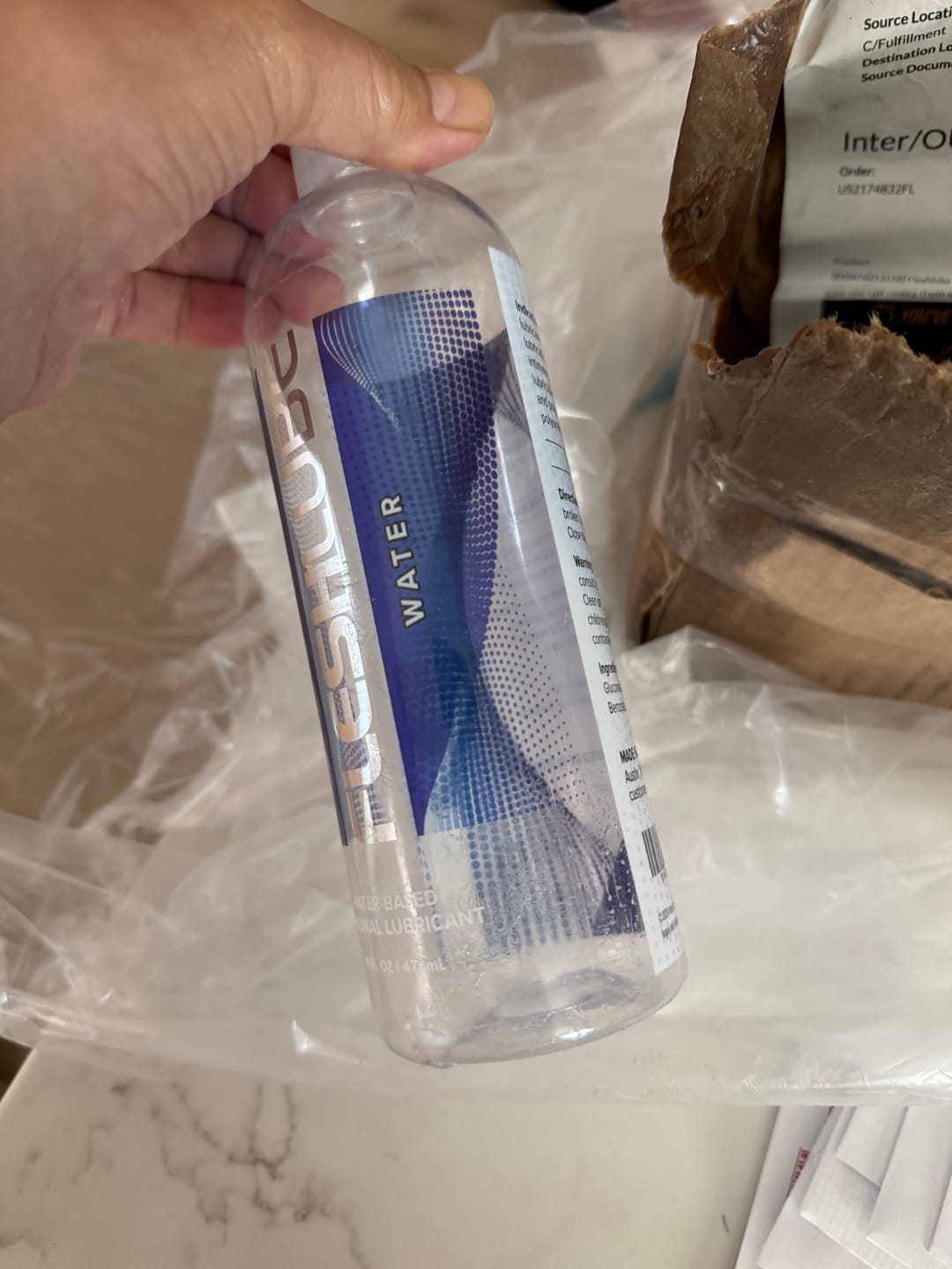 Customer photo review of Fleshlube® Water