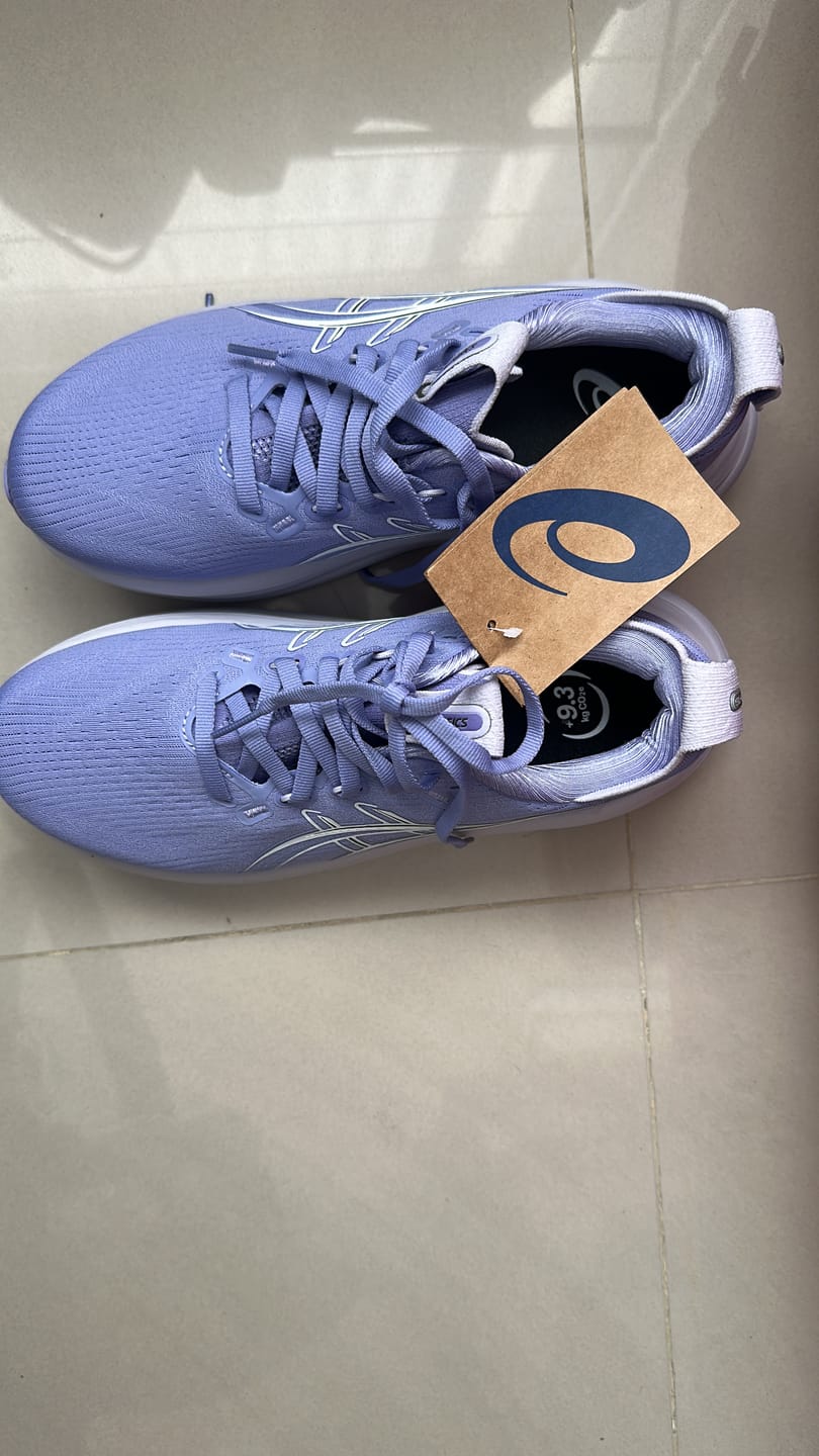 Customer photo review of Asics Gel Nimbus 28 Mujer Bluebell White