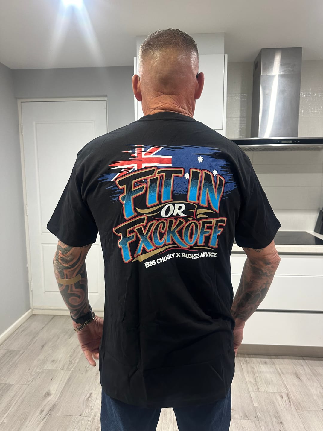 Customer photo review of Big Chocky | Fit In Tee