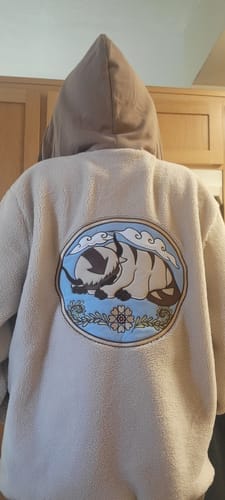 Customer photo review of The Bison Zipper Hoodie Preorder