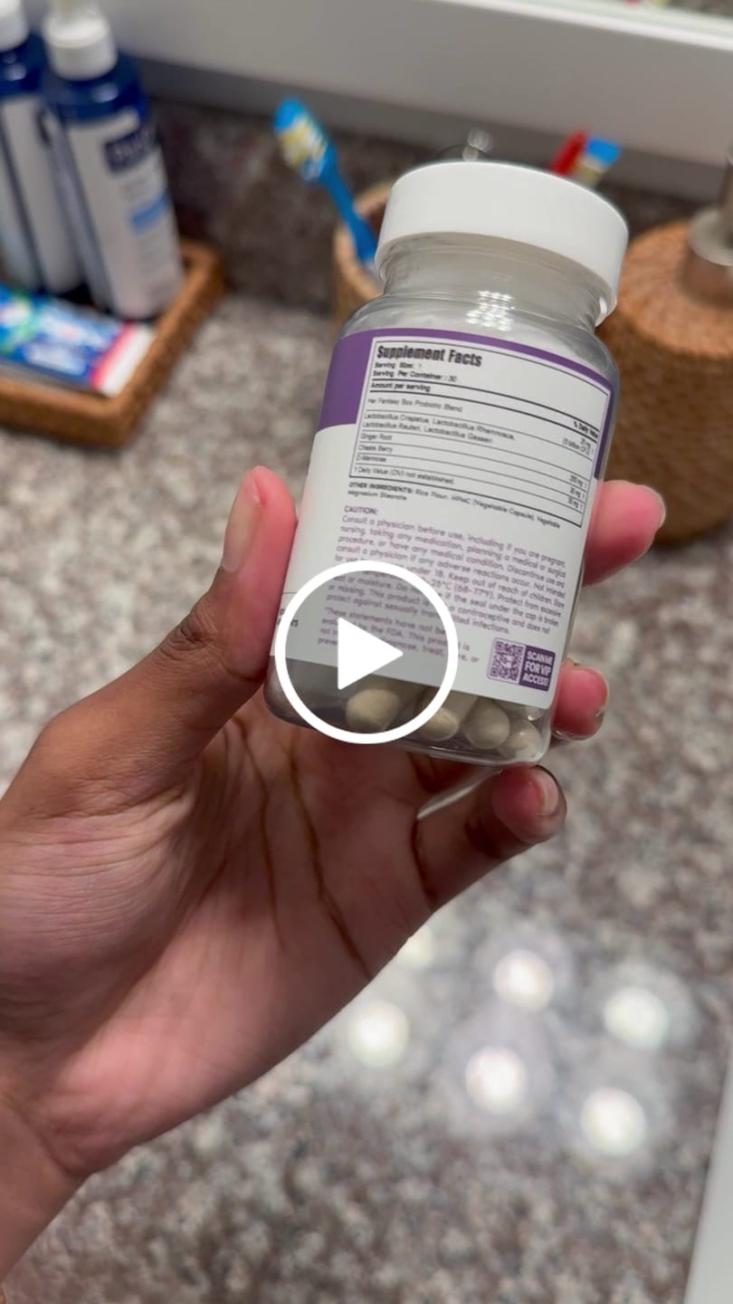 Customer video review of Healthy Box Probiotics for pH, Odor, Pms Relief & Uti Prevention