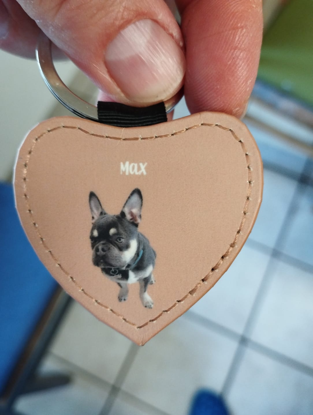 Customer photo review of Personalisierter Schlüsselanhänger - Haustierportrait