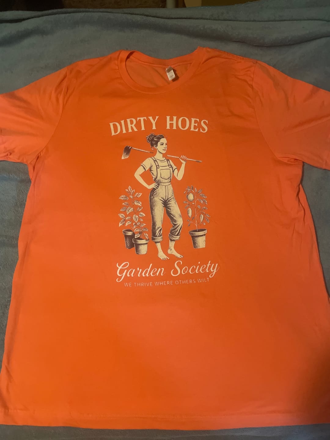 Customer photo review of Dirty Hoes T-Shirt