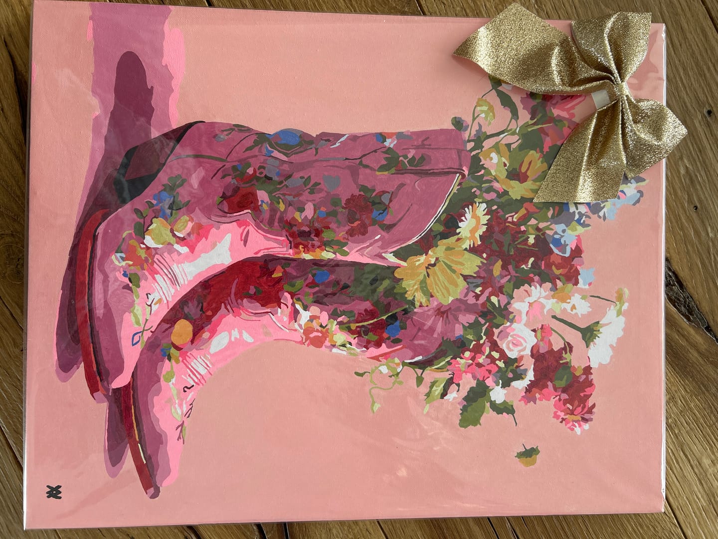 Customer photo review of Cowboylaarzen met bloemen