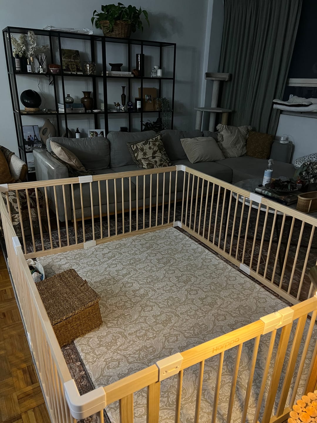 Customer photo review of HARPPA Grovi | Baby Gate Playpen for Babies and Toddlers — GREENGUARD Gold Certified